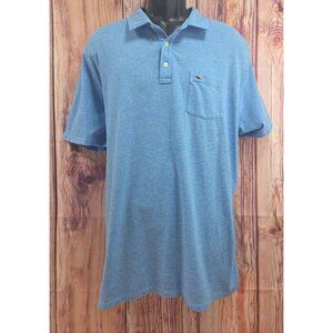 Vineyard Vines Edgartown Polo Blue Heather XXL